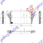 RAD. INTER. 2,0 I16VTUR-2,2DTI(64X40X29) - OPEL OPEL VECTRA C 05-08, OPEL, OPEL VECTRA C 05-08, PEUGEOT, PEUGEOT EXPERT 07-16, PARTEA FRONTALA, RADIATOR INTERCOOLER, 032006200