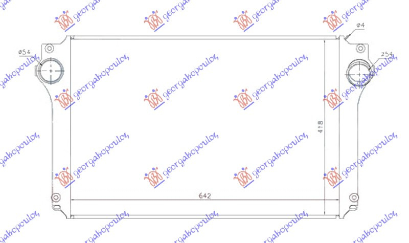 Radiat. intercooler 2.0-2.2 d4d diesel - radiator 