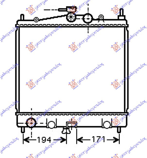 RADIATOR 1.0-1.2-1.4-1.6 PETROL UK - NISSAN NISSAN