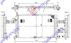 RADIATOR 1.3-1.9 CDTI DIESEL [60BMW X370] [MECHANICAL] - OPEL ZAFIRA 05-12 OPEL ZAFIRA 026706350 026706350 13143570