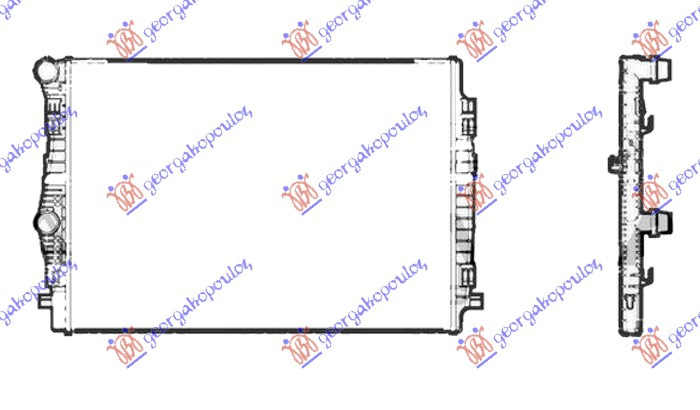 RADIATOR 1.4-1,5 PETROL (650X445) (KOYO) - SKODA SKODA OCTAVIA 7 20-, SKODA, SKODA OCTAVIA 7 20-, 751206321