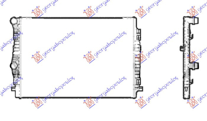 RADIATOR 1.4-1,5 PETROL (650X445) (KOYO) - SKODA SKODA OCTAVIA 7 20-, SKODA, SKODA OCTAVIA 7 20-, 751206321
