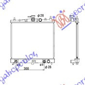RADIATOR 1.6 PETROL (38X44,5X1,6) AUTO - RENAULT RENAULT MODUS 05-08, RENAULT, RENAULT MODUS 05-08, 031006310