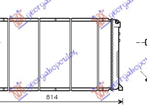 RADIATOR 1.9-2.5-2.8DTi DIESEL +/- Ac/ (729x399) -03 - OPEL OPEL MOVANO 98-09, OPEL, OPEL MOVANO 98-09, 023906300