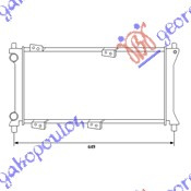 RADIATOR 1100 4X4 PETROL (58X24,8)00-03 - FIAT FIAT PANDA 86-03, FIAT, FIAT PANDA 86-03, 039406310