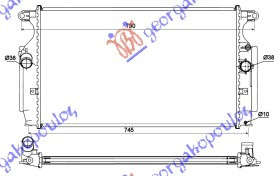 RADIATOR 2.0-2.2 D4D DSL MANUAL (665X380X26) (KOYO) , TOYOTA, TOYOTA VERSO 13-, 828206335
