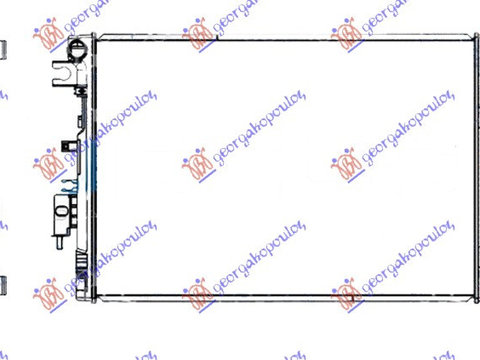 RADIATOR 2.3 dCi DIESEL MANUAL (720x490) (KOYO) - F2, NISSAN, NISSAN P/U (NP300) NAVARA 2WD-4WD 15-, 584106305