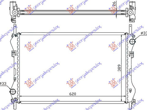 RADIATOR 2.4 TD-TDi -AC (62x40x26) - FORD FORD TRANSIT 00-06, FORD, FORD TRANSIT 00-06, 097306320