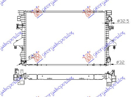 Radiator 2.5 tdi diesel manual-auto - radiator 2.5