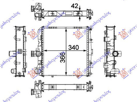 RADIATOR 2.7-2.9-S 3.2-S 3.4 BENZINA (34x36.6x4.2) BEHR - PORSCHE BOXSTER 04-09, PORSCHE, PORSCHE BOXSTER (987) 04-12, 653006301