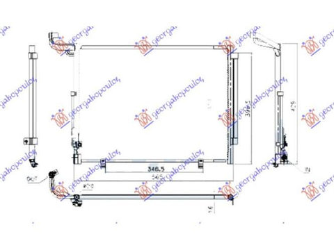 Radiator Ac 1.0 Ecoboost Benzina Aytomatic (490x410x16)-F2 pentru Ford Ecosport 17-