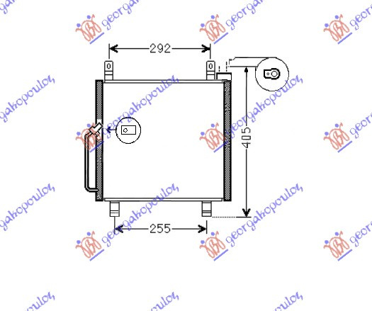 RADIATOR AC 1.1I16V (33,5X31X1.7) , SUZUKI, SUZUKI ALTO 99-07, 066506400