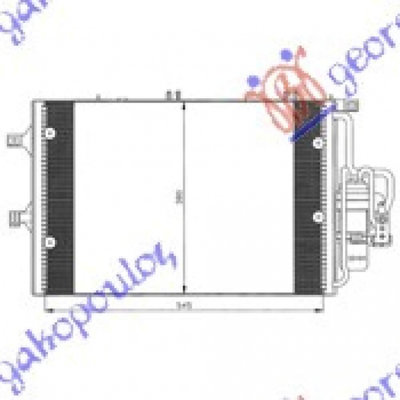 Radiator Ac/ 1 3-1 7 Cdti (54x26) 03- - Opel Tigra