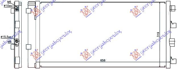 RADIATOR AC 1.5 DCi [62BMW X325] - DACIA DUSTER 10-17 222006410 222006410 8200880551