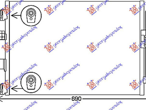 RADIATOR AC 1.5 DIESEL (591x378x16), FORD, FORD TRANSIT/TOURNEO CONNECT 19-22, 317206450
