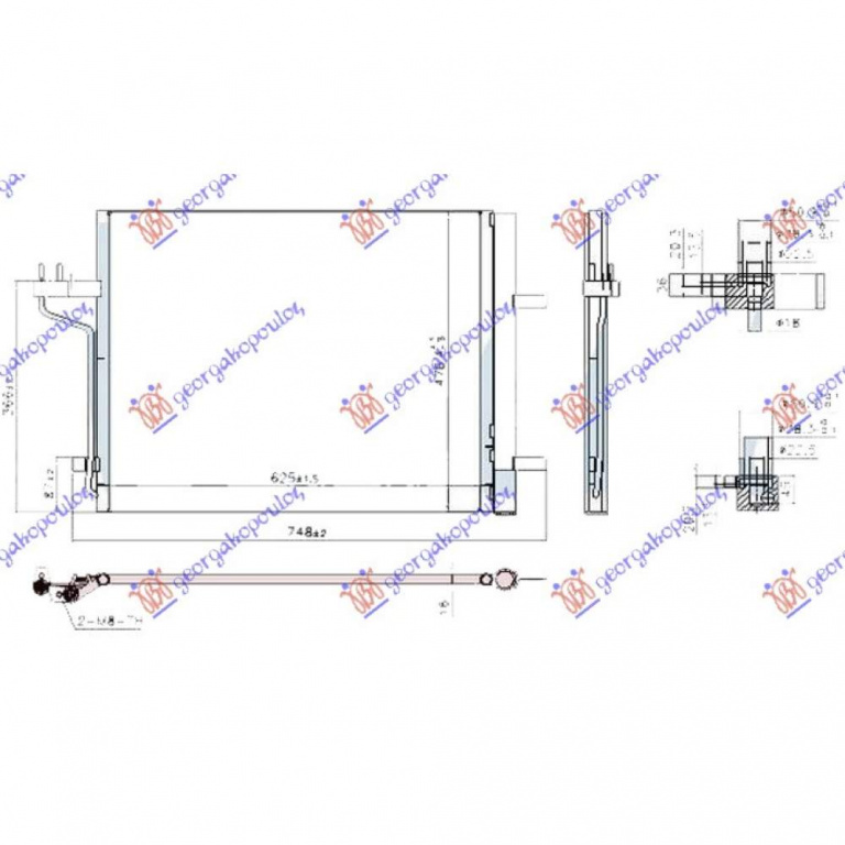 Radiator Ac/ 1 6i 16v Turbo-2 0 Tdci - Ford Transit/Tourneo Connect 2013 , 1785765