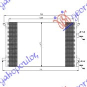 RADIATOR AC 1,8-2,0I 16V TURBO2,2TID(62X41) - SAAB