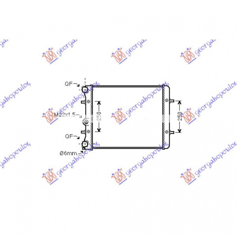 RADIATOR AC/ -1 9 TDI (54X36) pentru SKODA OCTAVIA 4 1997 , 1J0820413A