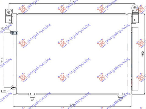 RADIATOR AC 2.0-2.3-3.0i BENZINA - 2.0 TDi DIESEL (670x460), MAZDA, MAZDA MPV 03-06, 501406400