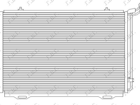 RADIATOR Ac/ 2.0-2.3-3.2 BNZ. (55,2x40,6x25 - MERCEDES SLK (R170) 96-04, MERCEDES, MERCEDES SLK (R170) 96-04, 020306400