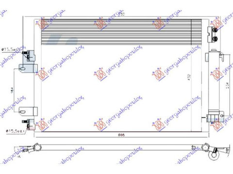 Radiator Ac 2.0-2.4 Benzina automatic (665x432) pentru Jeep Compass 07-11