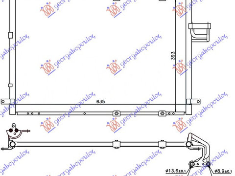 RADIATOR AC 2.0 CRDi (59x38,3x18) - KIA CARENS 03-06, KIA, KIA CARENS 03-06, 422906410