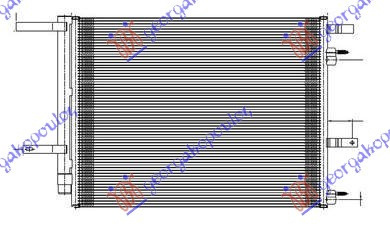 RADIATOR AC 2.5 BENZINA (60X43.4X16) - FORD MONDEO 14-17, FORD, FORD MONDEO 14-, 318106410