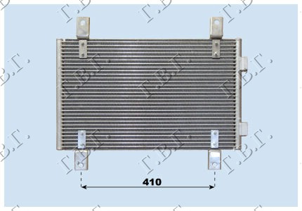 RADIATOR AC BENZ.-DIESEL (53,7x34x16) -04 , FIAT, 