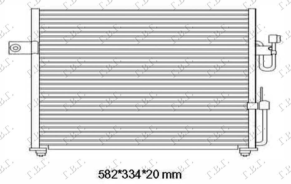 RADIATOR AC BENZINA (50,8x33) - HYUNDAI ACCENT SDN