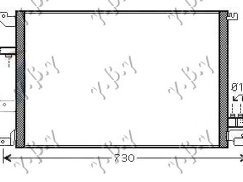 RADIATOR AC BENZINA - DIESEL (59,5x43), VOLVO, VOLVO XC70 00-07, 850106400