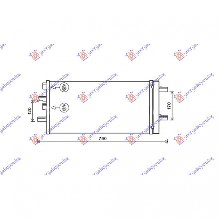 Radiator Ac/ Benzina-Diesel (610x290x12) - Mini Clubman (F54) 2015 , 64509271204