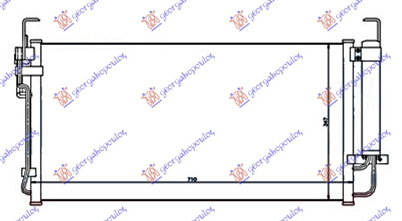RADIATOR AC BENZINA - DIESEL [660BMW X355BMW X16] - HYUNDAI TRAJET 04-08 HYUNDAI TRAJET 04-0 374906400 374906400 976063A100