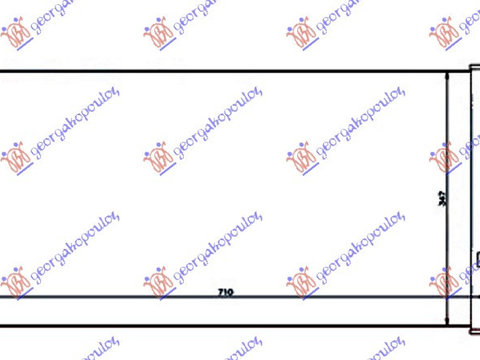 RADIATOR AC BENZINA - DIESEL (660x355x16) - HYUNDAI TRAJET 04-08, HYUNDAI, HYUNDAI TRAJET 04-08, 374906400