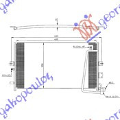 RADIATOR AC BENZINA DSL -01 (60X35,8X20) - SAAB 9.5 98-05, SAAB, SAAB 9.5 98-05, 702006400