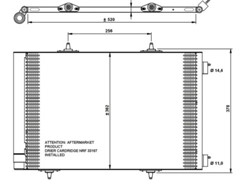 RADIATOR AC citroen c3 - produs nou