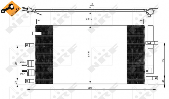 Radiator AC Clima Alfa Romeo 159 35911 11-542-189