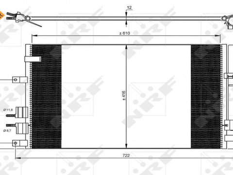 Radiator AC Clima Alfa Romeo Spider 35911 11-542-189