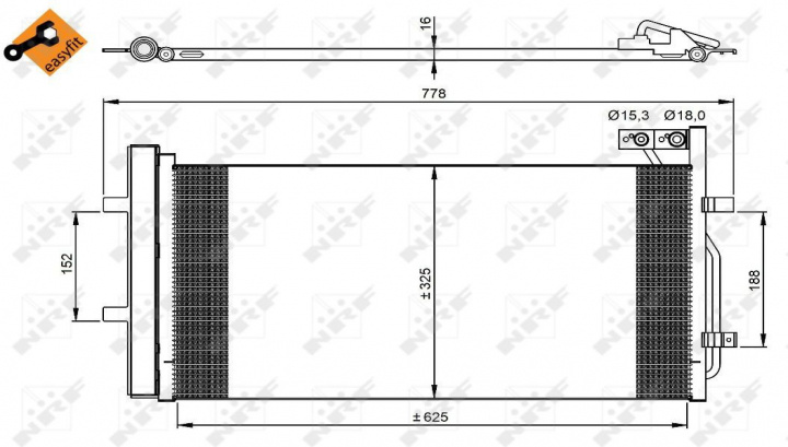 Radiator AC Clima Audi Q3 8U 2011 2012 2