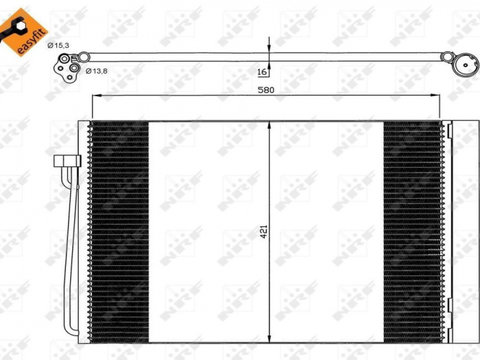 Radiator AC Clima BMW 35537 11-541-986