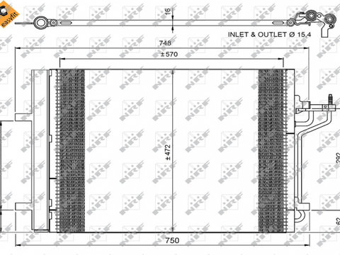 Radiator AC Clima Ford 350052 11-524-058