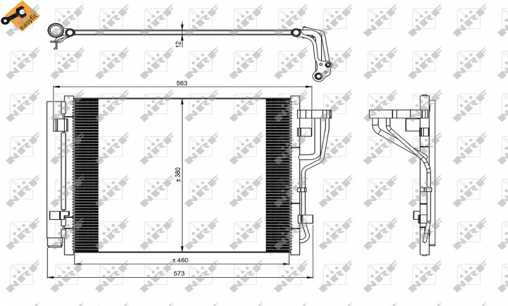 Radiator AC Clima Hyundai i30 1 (facelift) 2010 2011 2012 35986 11-542-235