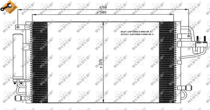 Radiator AC Clima Kia Sportage 2 2004 2005 2006 20