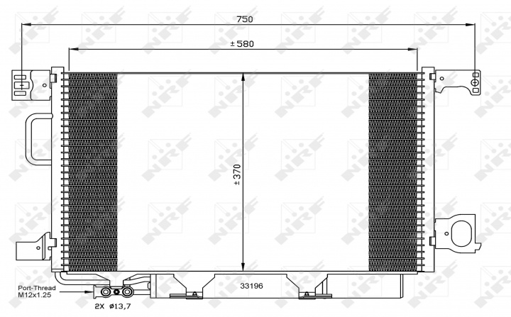 Radiator AC Clima Mercedes-Benz 35623 11-542-051