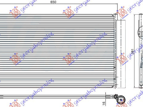 RADIATOR AC DIESEL (60,8x38,2x1,6) , BMW, BMW SERIES 6 (E63/64) COUPE/CABRIO 04-11, 155006410