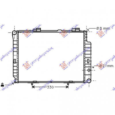 Radiator Ac/ Diesel (60x41x12) (Bus) - Mercedes Sp