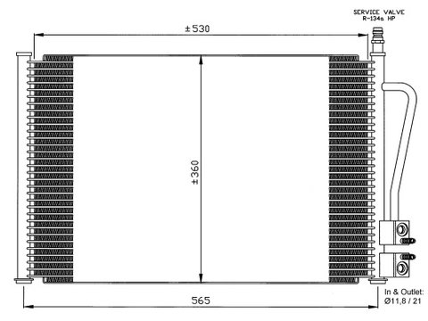 Radiator ac ford fiesta an fab 2001-2008 - produs nou