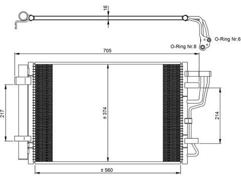 RADIATOR AC HYUNDAI i30 - PRODUS NOU