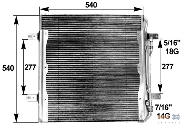 RADIATOR AC MERCEDES Atego - PRODUS NOU