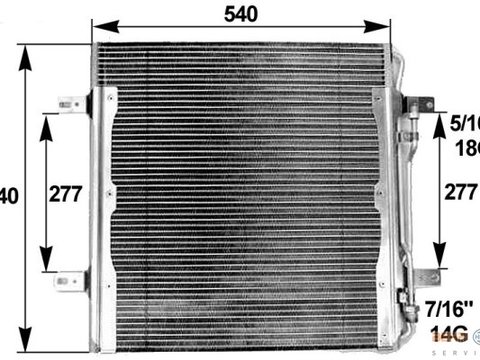 RADIATOR AC MERCEDES Atego - PRODUS NOU