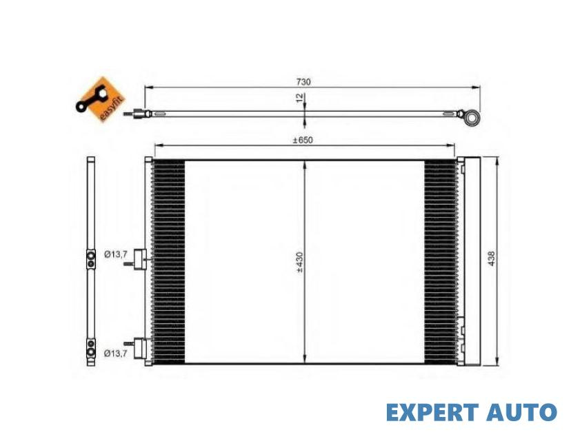 Radiator ac Mercedes CLA cupe (C117) 2013-2016 #2 0995001054